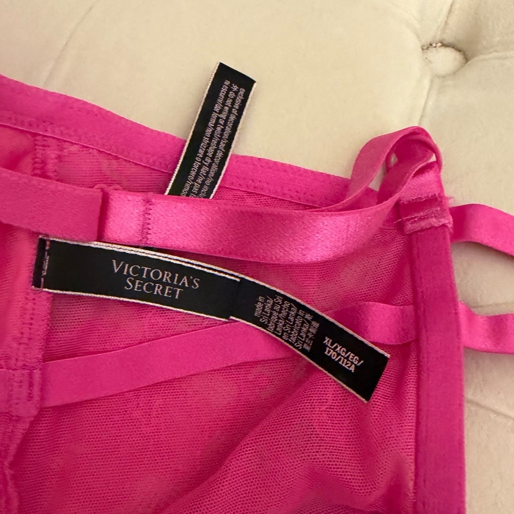 Victoria's Secret Hot Pink Lace Bodysuit - Picture 4 of 4